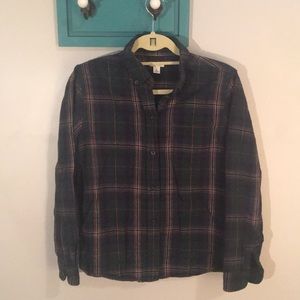 L.L. Bean Women’s Dark Green Flannel